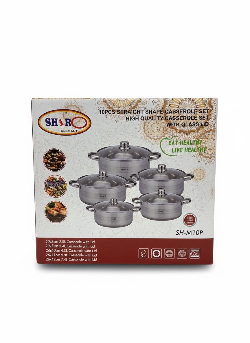 Set de ollas acero inoxidable saludable