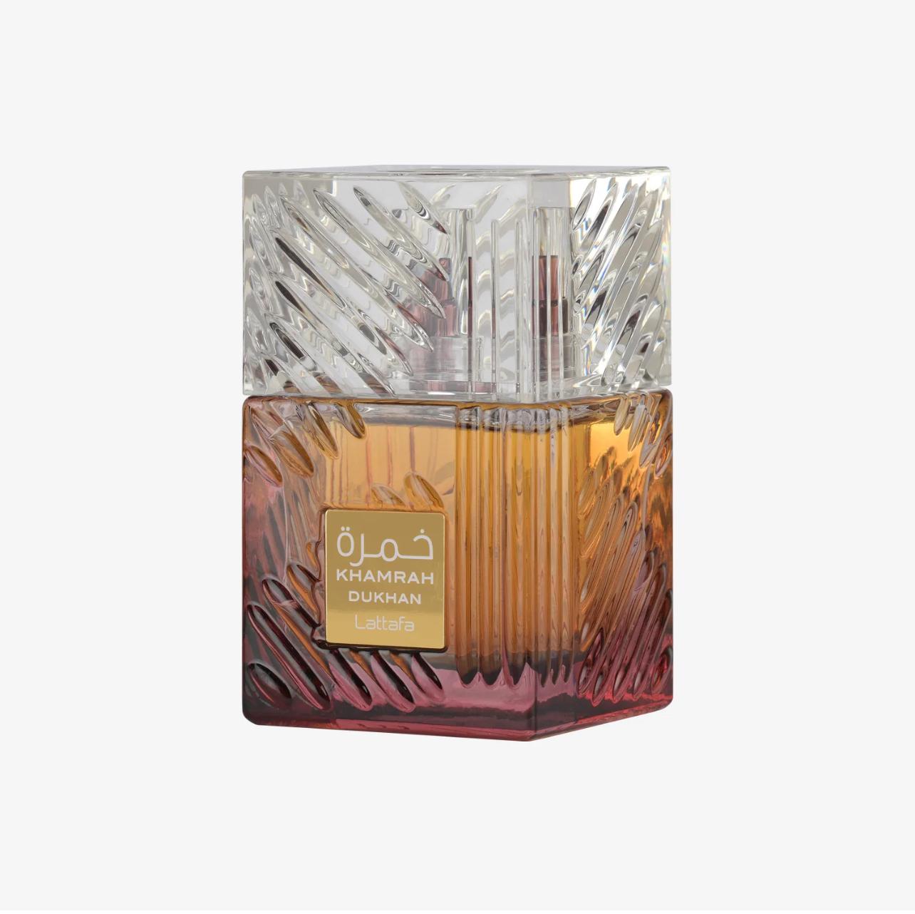 Lattafa Khamrah Dukhan (agua de Parfume) – 100ml Unisex La Esencia del Misterio y la Elegancia