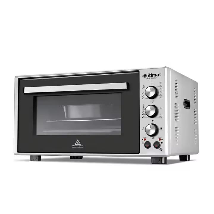 Horno Eléctrico - MARCA Itimat - CAPACIDAD DE 50 LITROS - MATERIAL Acero Inoxidable con Turbo Fan y Doble Cristal - 200C.maximo – Potente, Compacto y Energéticamente Eficiente - CALIDAD PREMIUM