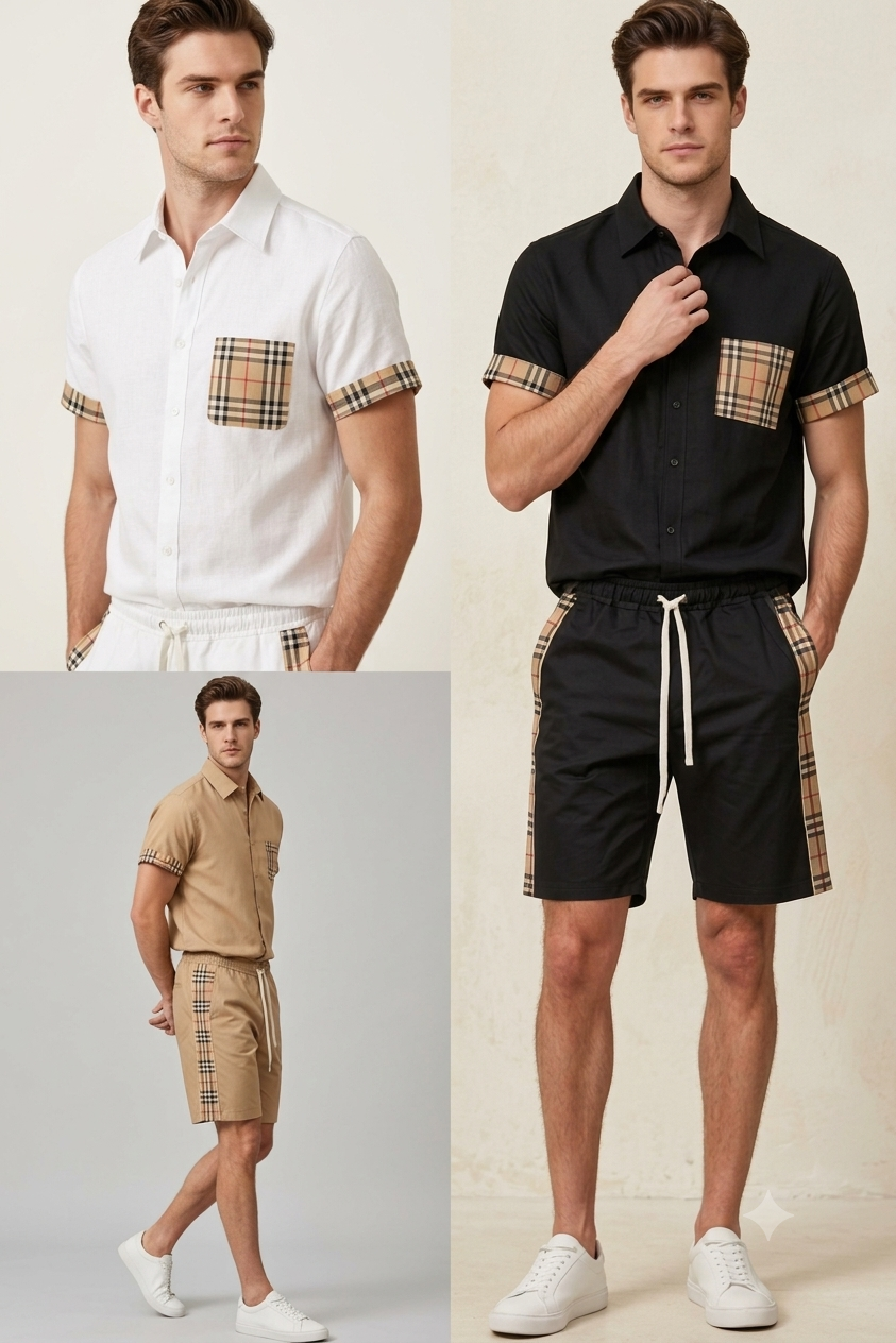 Conjunto Casual Premium – Camisa y Bermuda